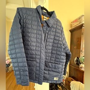 The North Face Navy Quilted Puffer Jacket